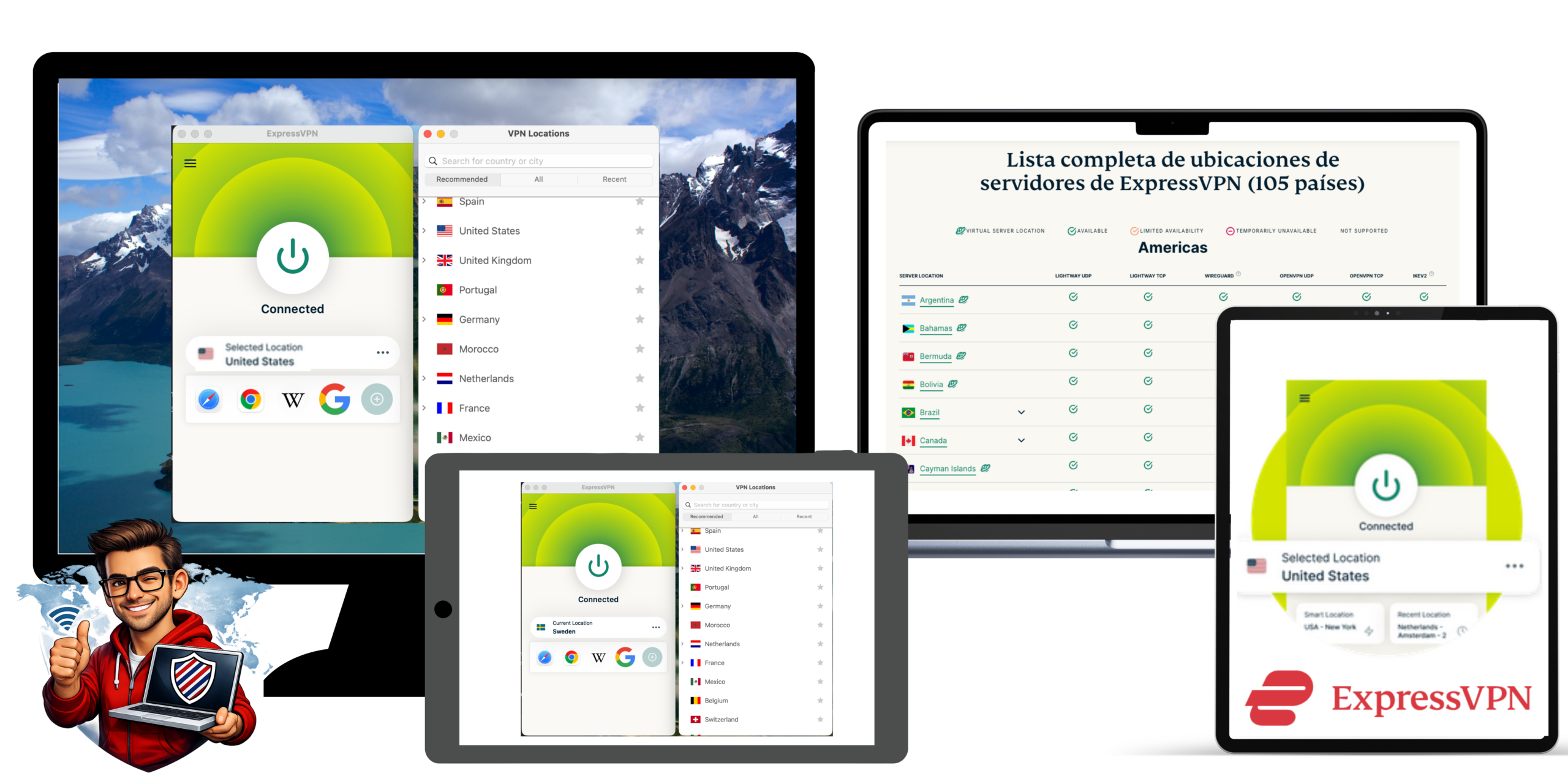 aplicaciones de ExpressVPN