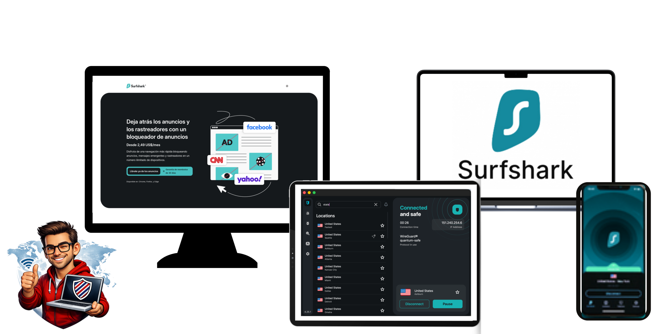 plataformas de Surfshark