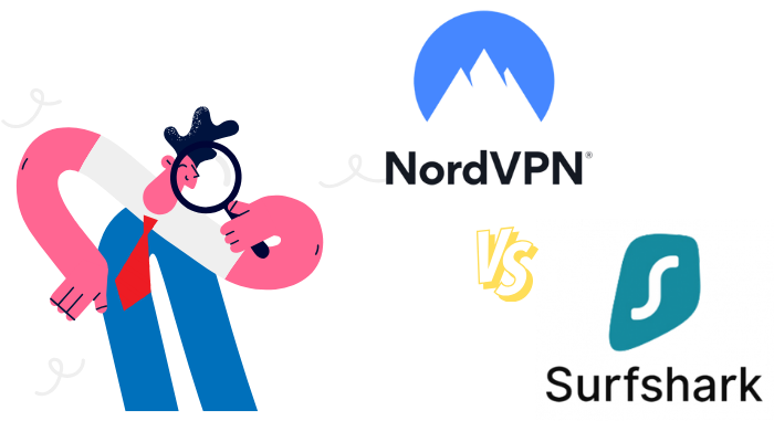 NordVPN vs Surfshark análisis comparativo